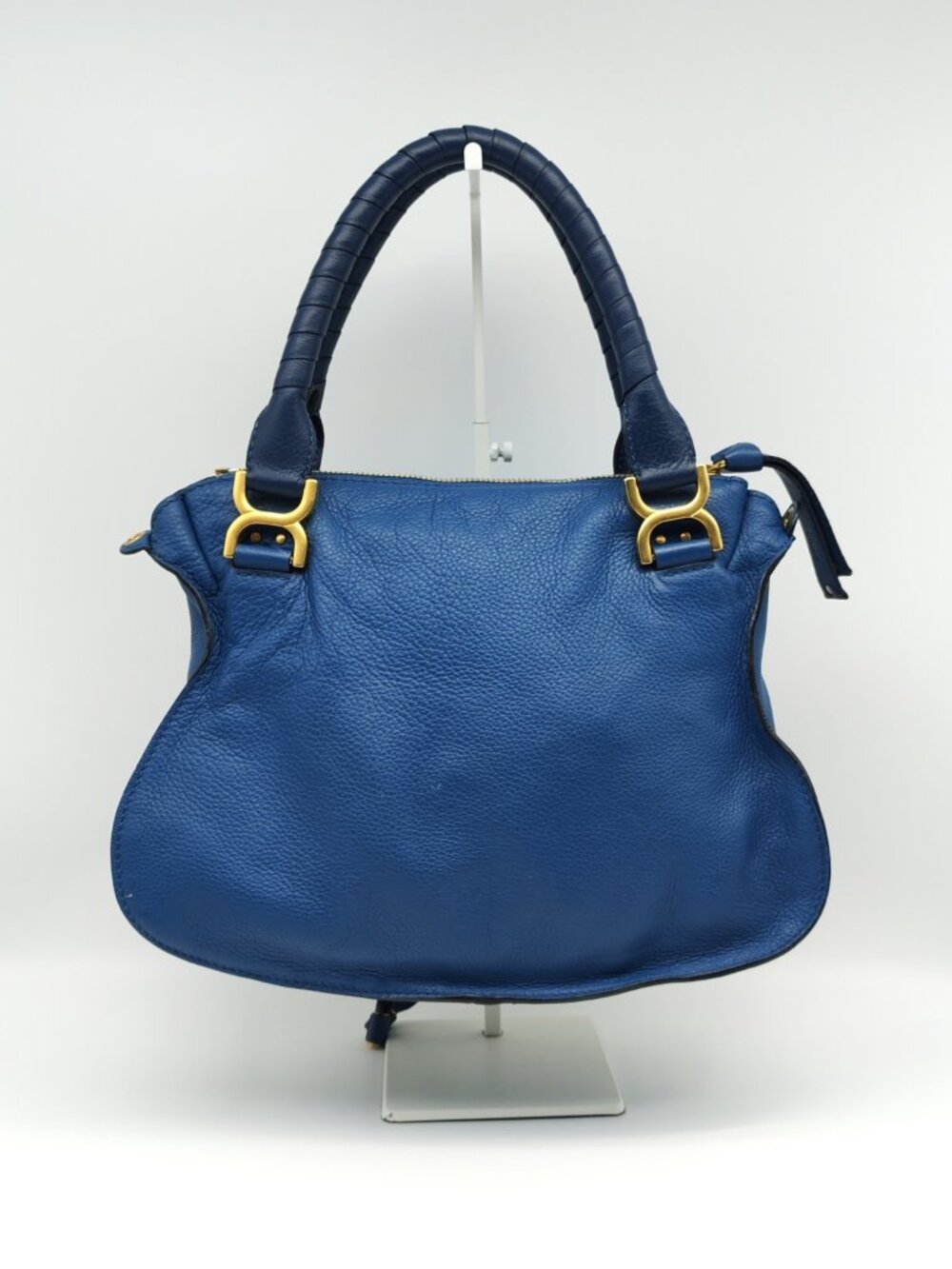 Chloé Marcie Medium Pebbled Leather Satchel Shoulder Bag - Picture 2 of 16